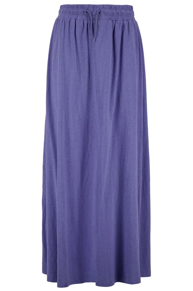 LANGE WIJDE JERSEY ROK 0302 035 2017 paarsblauw